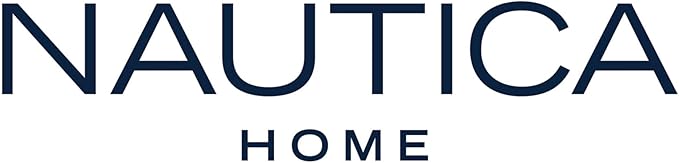 Nautica - Throw Pillow, Cotton Bedding with Hidden Zipper Closure, Mediterranean Inspired Home Decor (Fairwater Blue, 14" x 20")