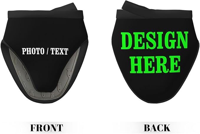 Custom Photo Mini Silicone Oven Mitts Customizable Name Grill Gloves with Hanging Loop, Personalized Logo Little Kitchen Mittens- Set of 2