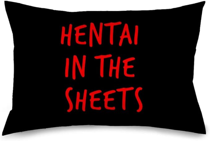 Buckle-Down PLCS-STD-W40110 Hentai in THE Sheets Standard Pillow Case, Standard, Checkered