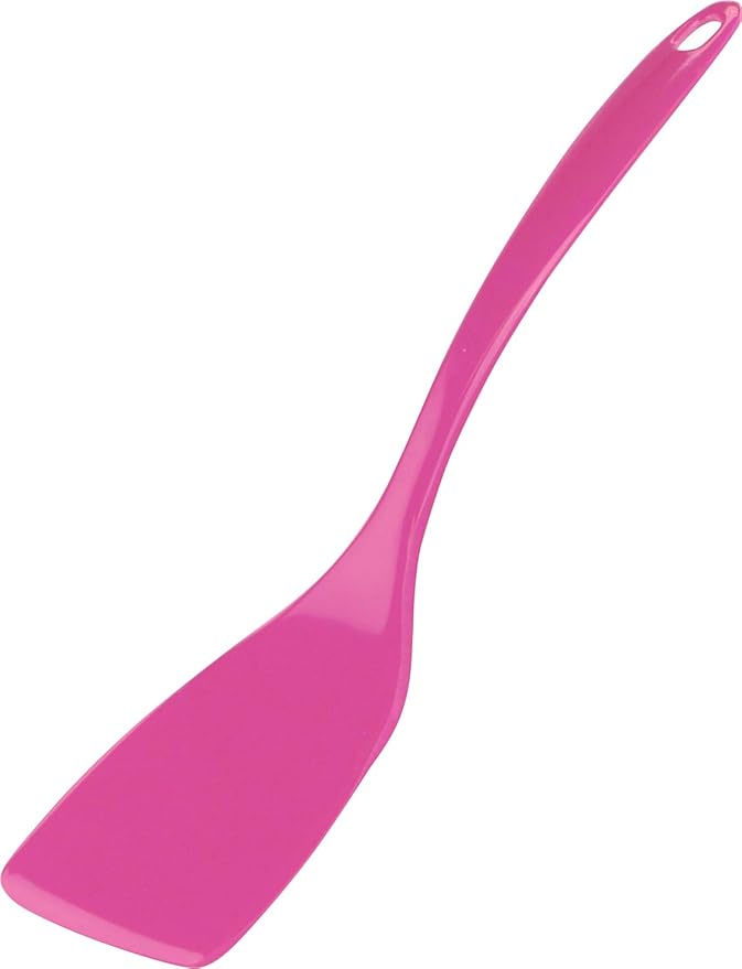 Reston Lloyd 100% Melamine Kitchen Utensil Set, Non Scratching Ladle, Spoon, Slotted Spoon & Spatula, Easy To Hold, Set of 4, Magenta