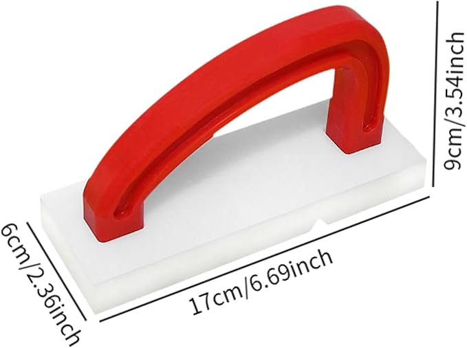 Cutting Board Refinisher Chopping Board Planer with Handle Stainless Steel Blade Kitchen Cleaning Tool for Kitchen Restaurant, Red