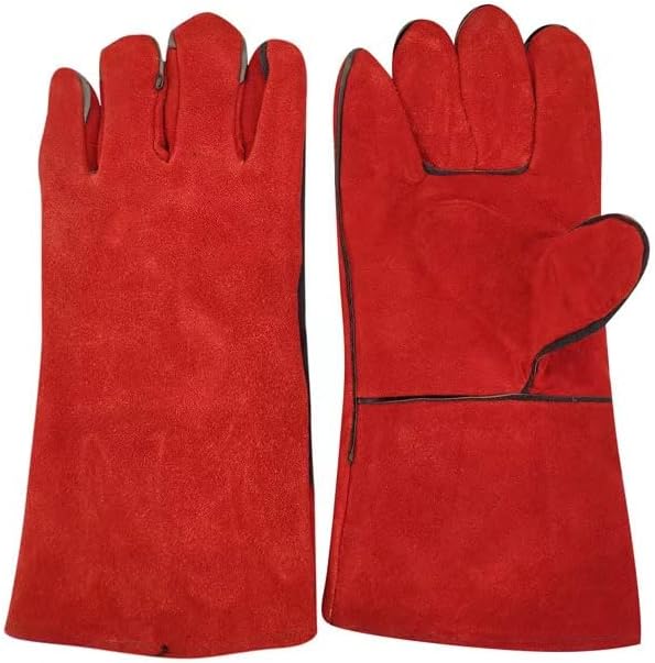 Heat Resistant Gloves for Grill BBQ,Long Sleeve Grill Gloves for Baking,Oven,Fireproof, Stove,Welder,Welding,Fireplace