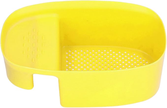 aqxreight Sink Drain Basket Household Saddle Shaped Mesh Strainer Kitchen Waste Vegetable Fruits (Yellow)