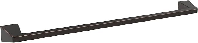 Amerock BH36004ORB | Oil Rubbed Bronze Towel Bar | 24 in (610 mm) Towel Rack | Blackrock | Bathroom Towel Holder | Bathroom Hardware | Bath Accessories