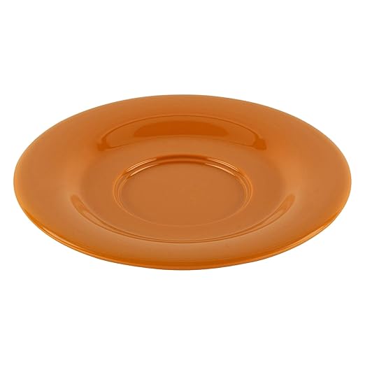 GET SU-2-PK Saucer For Coffee Cups and Mugs C-108, TM-1208 & TM-1308, 5.5", Pumpkin(Set of 12)