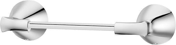 Pfister Willa Toilet Paper Holder, Bathroom Tissue Roll Holder, Wall-Mounted, Screw-In, Polished Chrome Finish, BPHWLL0C
