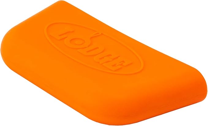 Lodge Bold Silicone Assist Handle Holder - Dishwasher Safe Hot Handle Holder Upgraded Design for Lodge Bold Products Only - Heat Protection Up to 450° - Fiery Orange