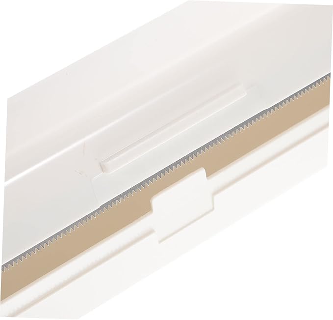 STOBOK Plastic Film Cutter - Cling Wrap Dispenser with Stainless Steel Cutter Compact Food Wrap Storage Box for Home Use Ideal for Plastic Wraping and Aluminum Foil