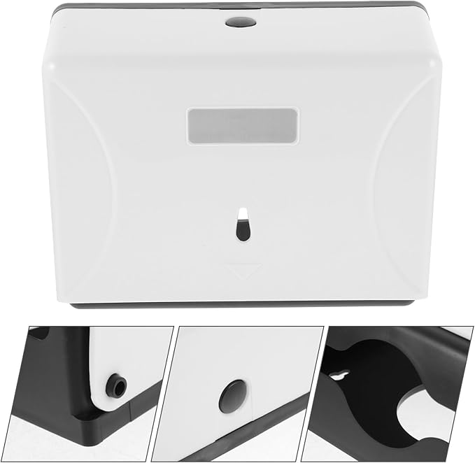 CANIGHT Touchless Wall-Mounted Tissue Dispenser No Drilling Design for Bathrooms Kitchens and Offices Space-Saving and Easy to Use Paper Towel Holder for Home and Commercial Use