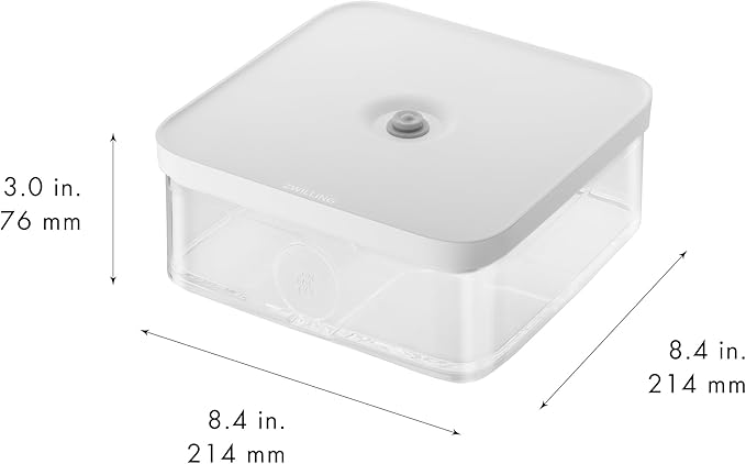 ZWILLING Fresh & Save Cube Box, Plastic, Airtight Dry Food Storage Container, Large Cube, 1.7-qt