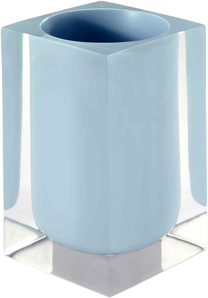 IZOD - Tumbler, Resin Multipurpose Countertop Accessories, Dorm Room Essentials, Modern Home Decor (Marina Collection, Blue)