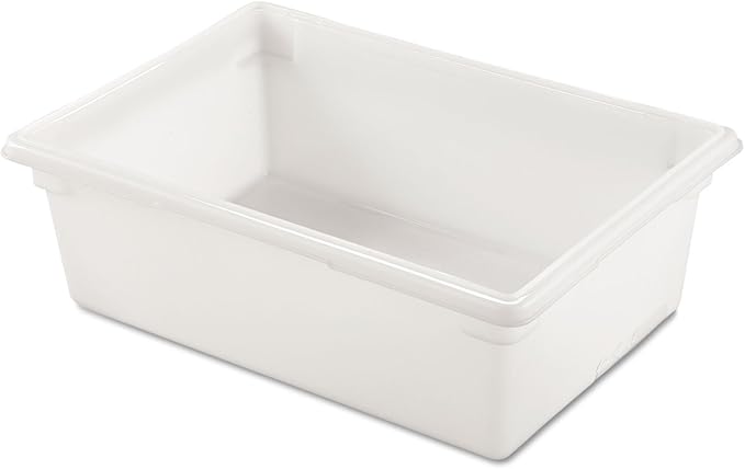 Rubbermaid Commercial Products Food Storage Box/Tote for Restaurant/Kitchen/Cafeteria, 12.5 Gallon, White