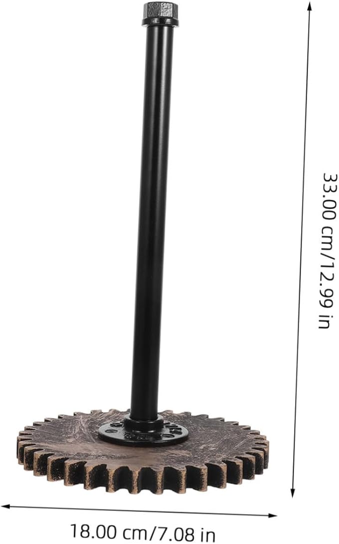 Paper Towel Holder Industrial Stand Vintage Kitchen Towel Rack Cast Iron for Kitchen