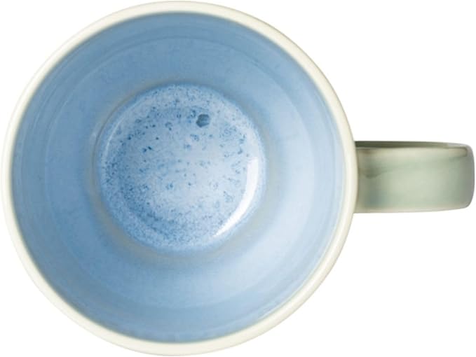like. by Villeroy & Boch Crafted Blueberry Mug with Handle, Premium Porcelain, Dishwasher and Microwave Safe, 12 oz Capacity, Turquoise