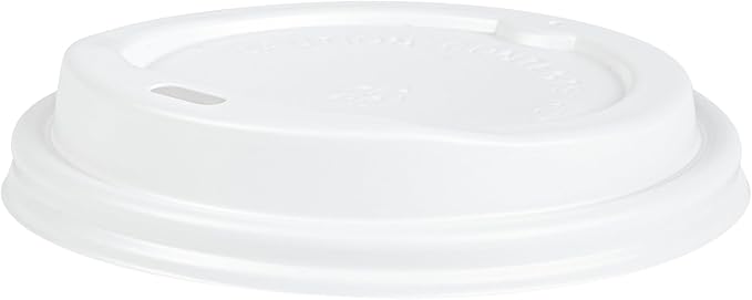 Restaurantware-Restpresso 12 Ounce Disposable Drinking Cups, 20 Hot Cups With Plastic Lids - Snowflake Design, Rolled Rim, Red Paper Coffee Cups, For Christmas Parties, Serve Hot And Cold Drinks
