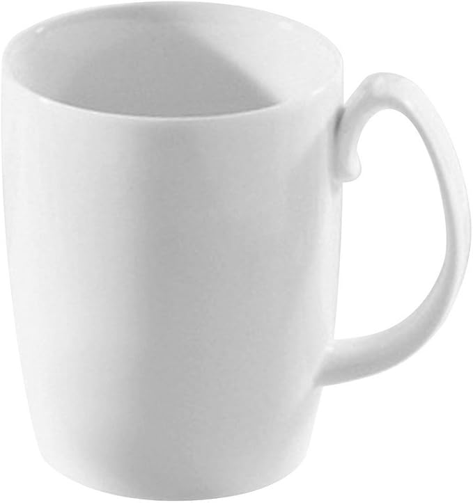 10 Strawberry Street Aurora 12 Oz Barrel Mug, Set of 6, White