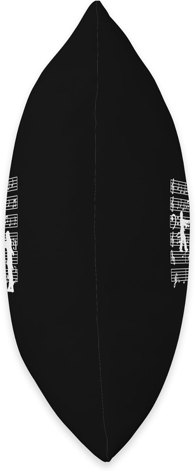 Music Notes with Zombi on Music Sheet - Music Teacher Throw Pillow