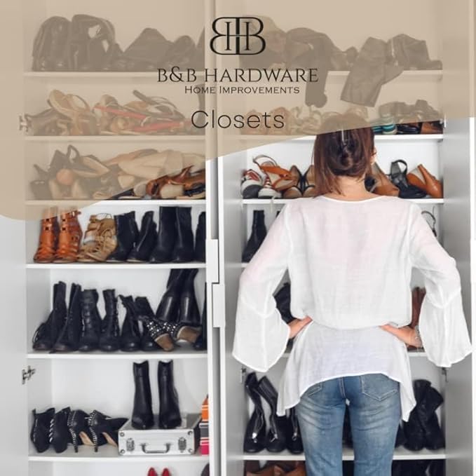 B&B HARDWARE Oversized Cabinet Shelves Melamine 1/2" Thick, Custom Cut to Size. (10" Depth x 51" Length).
