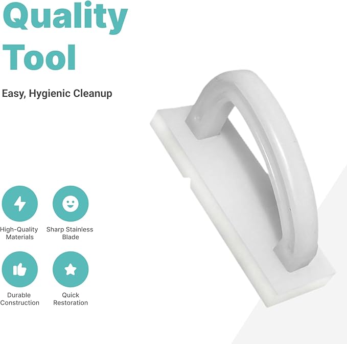 Cutting Board Refinisher Chopping Board Planer with Handle Stainless Steel Blade Kitchen Cleaning Tool for Kitchen Restaurant, White