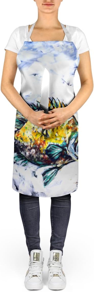 Caroline's Treasures Triple Tail Apron Cooking Kitchen Server Baking Crafts Gardening for Adult Women Men, Unisex, Large, Multicolor
