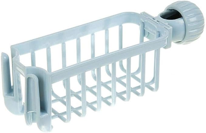 Kitchen Sink Faucet Sponge Soap Storage Organizer Cloth Drain Rack Holder Shelf (Color : B) (A)