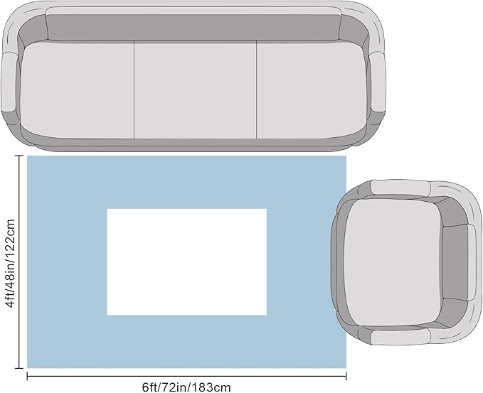 Area Rug 4x6ft, Abstract Lavender Purple White Water Ripples Washable Rugs for Living Room Bedroom, Modern Art Soft Non-Slip Area Rugs Rectangle Floor Carpet for Dining Room