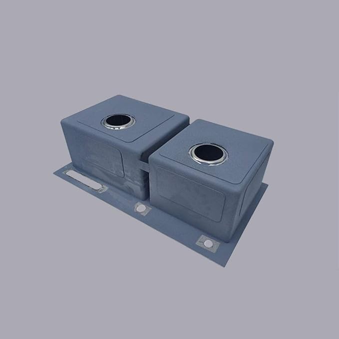 Kitchen Sink Fixtures 690 * 380 Mm 2 Bowl Sink 50/50 Stainless Steel Basin Built-in Sink Under Sink W/Drain Strainer Kit,