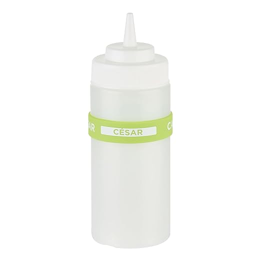 Restaurantware Silicone Squeeze Bottle Band 10 Count 2.75 Inch Dishwasher Safe Condiment Identification Band, Caesar Green Non-Slip Label Band for Condiment Labeling at Restaurants, Food Trucks