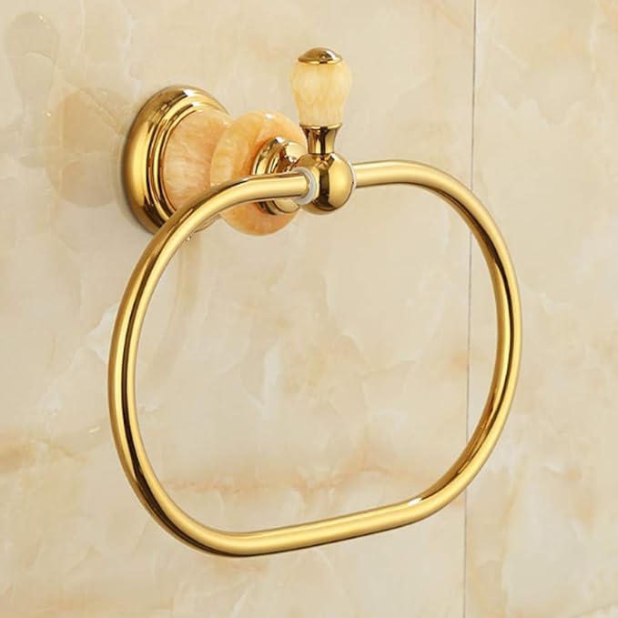 Oval Towel Antique Brass Hanger Hand Holder for Bathroom Kitchen Accessories Wall Mounted
