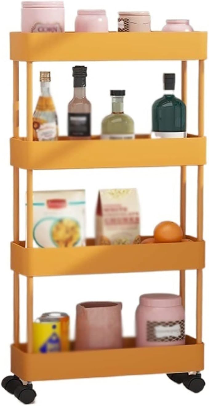 Kitchen Storage Rack Kitchen Rack Floor-to-Ceiling Multi-Layer Removable Crevice Storage Rack Supplies Home Space-Saving Storage Shelves (Color : A-40.5x13.5x87cm) (A 40.5x13.5x87cm)
