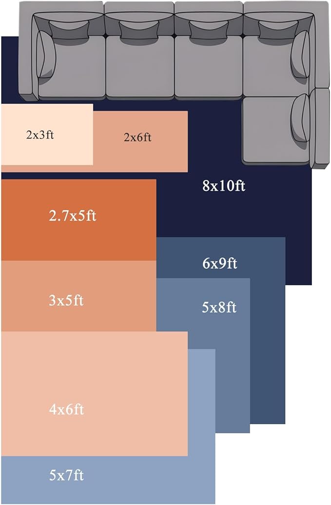 Cooking Kitchenware Kitchen Tool Pattern Rectangle Rugs 3x5ft for Living Room Washable Circle Rug Non-Slip Carpet Soft Mat for Bedroom Dining Room Bathroom Home Holiday Decorations Indoor