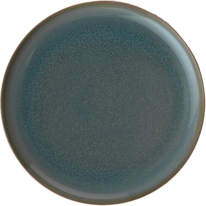Villeroy & Boch Crafted Breeze Collection Dinner Plate, Premium Porcelain, Dishwasher and Microwave Safe, 10.25 in Diameter, Gray-Blue