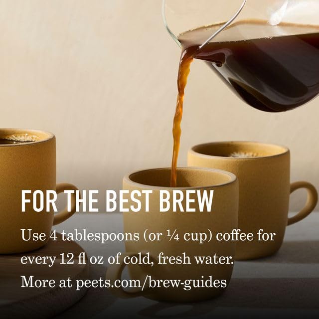 Peet's Coffee Dark Roast Ground Coffee | French Roast | 36 Ounces | 2 Bags