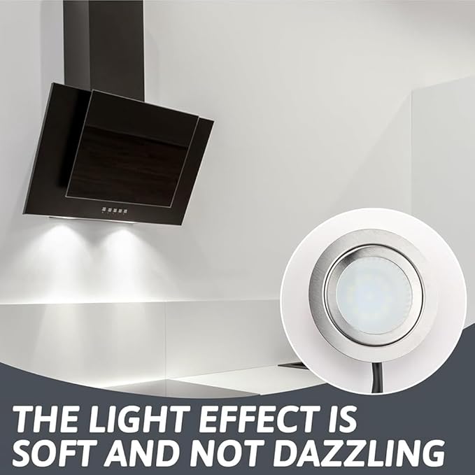 12V DC 1.5W Range Hood Lights with EL Socket Male, 2Pack Hole Closet Stove LED Light Recessed, Kitchen Light Bulb