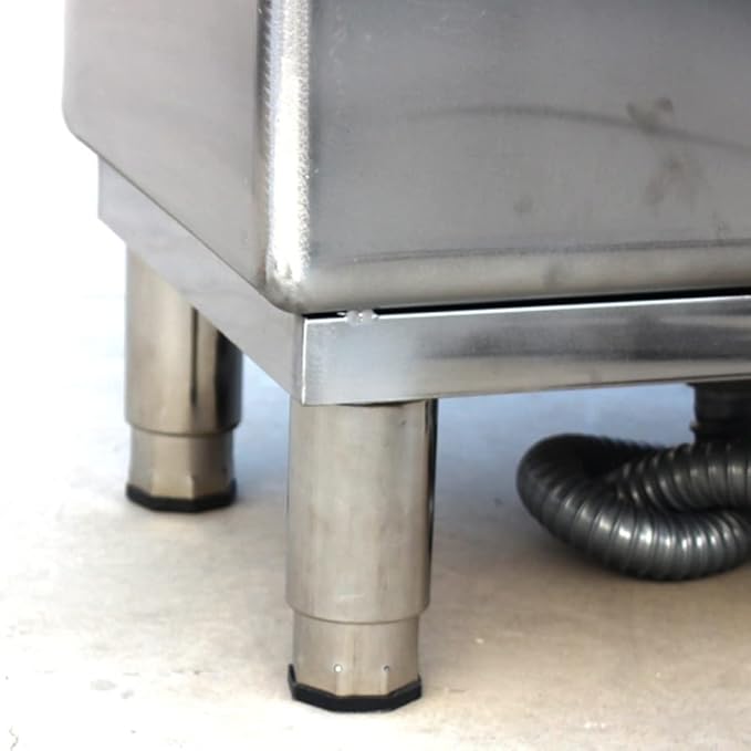 Stainless Steel Cleaning Sink - Floor Mount Mop Sink/Basin with Sink Drainage/Strainer - Commercial Kitchen, Restaurant, Business, Garages,Silver-50x50x50cm