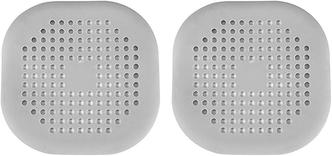 Kitchen Sink Filter Strainer Shower Drain Hair Catchers Hair Stoppers Sink Mesh Bathtub Trough Filter Bathroom Accessories(Gray X 2 Filters)