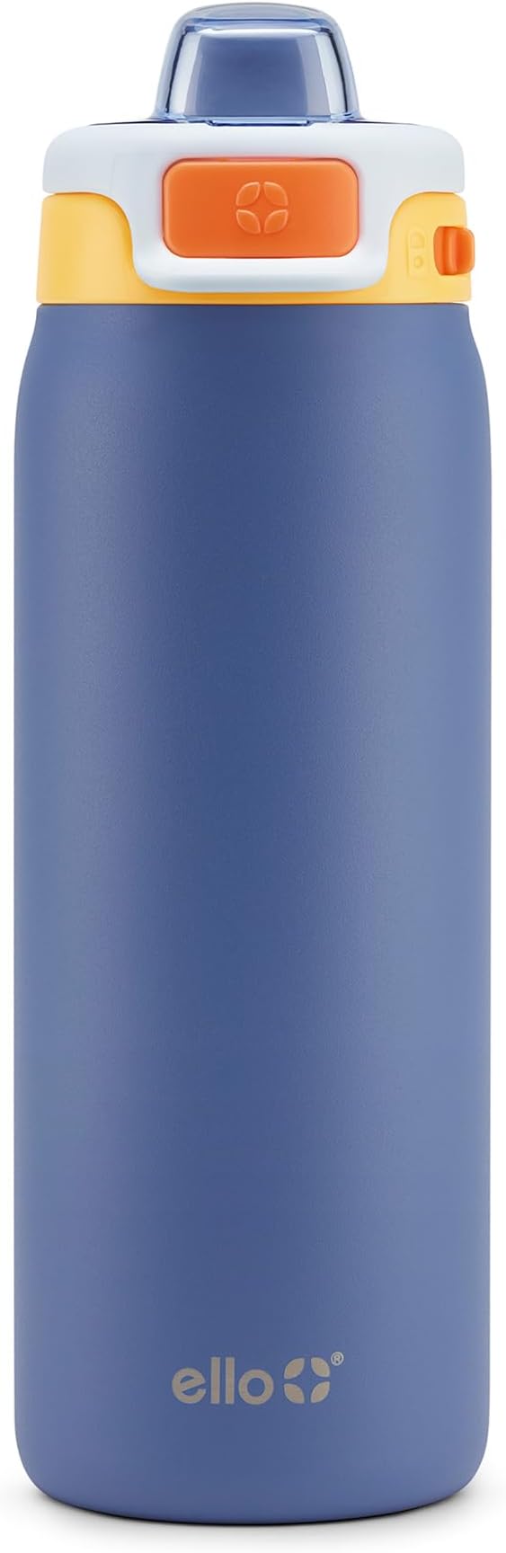 Ello Pop & Fill 18oz Stainless Steel Kids Water Bottle with Quick Fill Lid | Vacuum Insulated BPA Free Bottle with Leak Proof Straw and Chug Lid, Dishwasher Safe, Gift For Kids Teens, Lighthouse