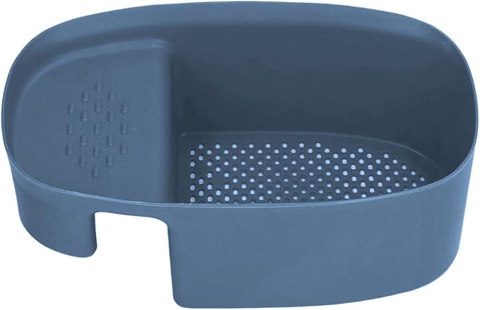 aqxreight Sink Drain Basket Household Saddle Shaped Mesh Strainer Kitchen Waste Vegetable Fruits (Blue)