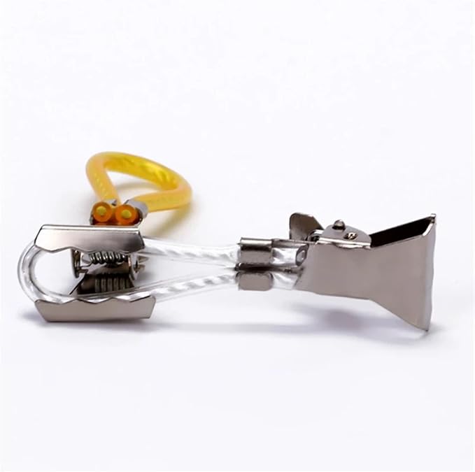 100pcs Colorful Rope Towel Clips Stainless Steel Hooks Multi-Function for Kitchen Bathroom Living Room(White)