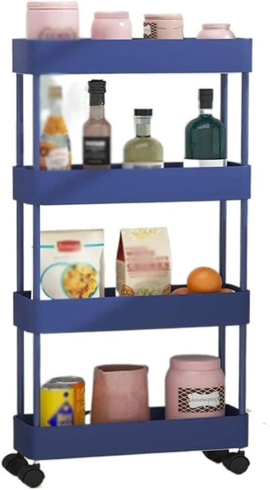Kitchen Storage Rack Kitchen Rack Floor-to-Ceiling Multi-Layer Removable Crevice Storage Rack Supplies Home Space-Saving Storage Shelves (Color : A-40.5x13.5x87cm) (B 40.5x13.5x87cm)