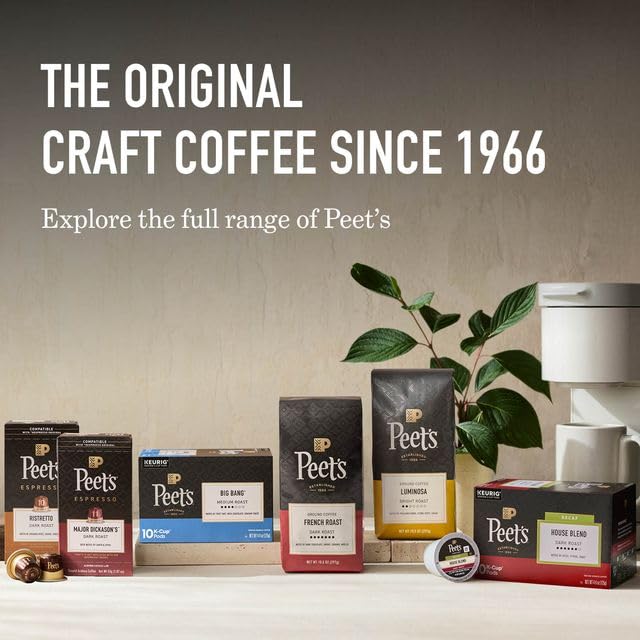 Peet's Coffee Dark Roast Ground Coffee | French Roast | 36 Ounces | 2 Bags