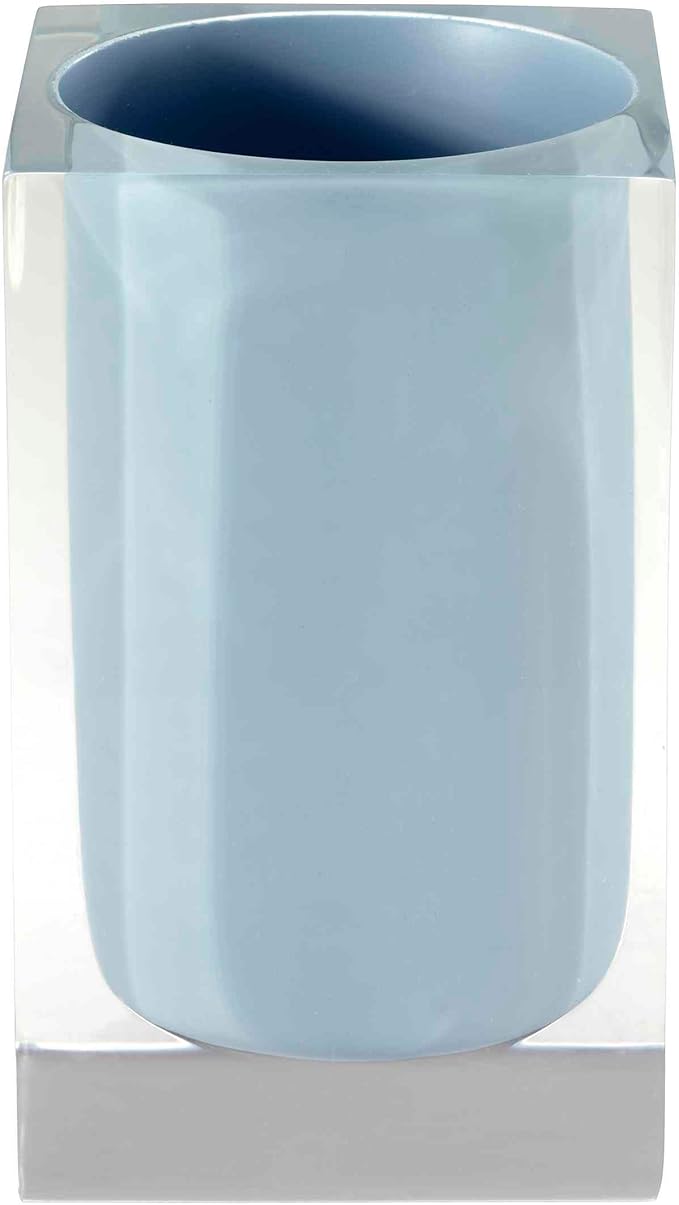 IZOD - Tumbler, Resin Multipurpose Countertop Accessories, Dorm Room Essentials, Modern Home Decor (Marina Collection, Blue)