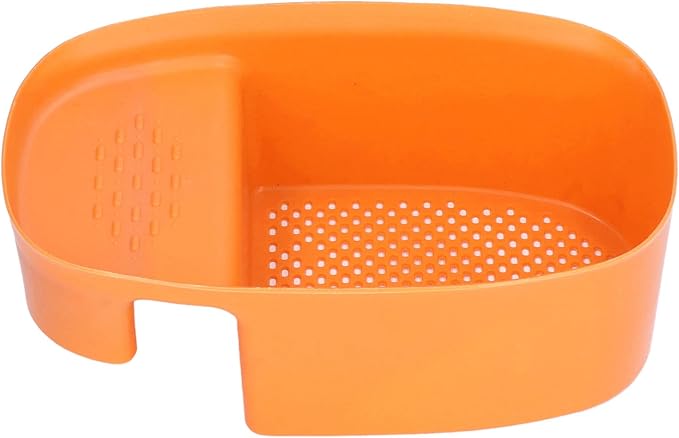 aqxreight Sink Drain Basket Household Saddle Shaped Mesh Strainer Kitchen Waste Vegetable Fruits (Orange)