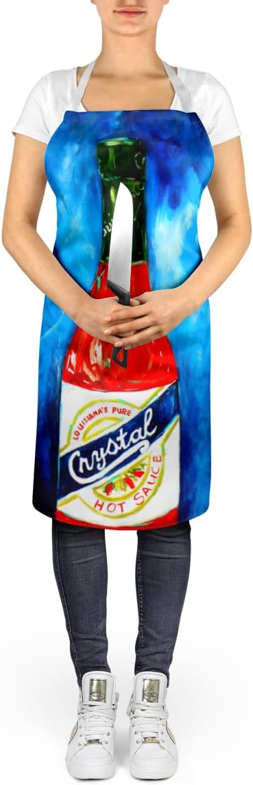 Caroline's Treasures So Hot I'm Blue Sauce Apron Cooking Kitchen Server Baking Crafts Gardening for Adult Women Men, Unisex, Large, Multicolor
