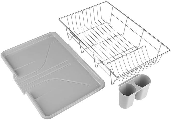 Dish Drainer Rack Dish Drying Tray Kitchen Utensils 48 x 30 x 11 cm