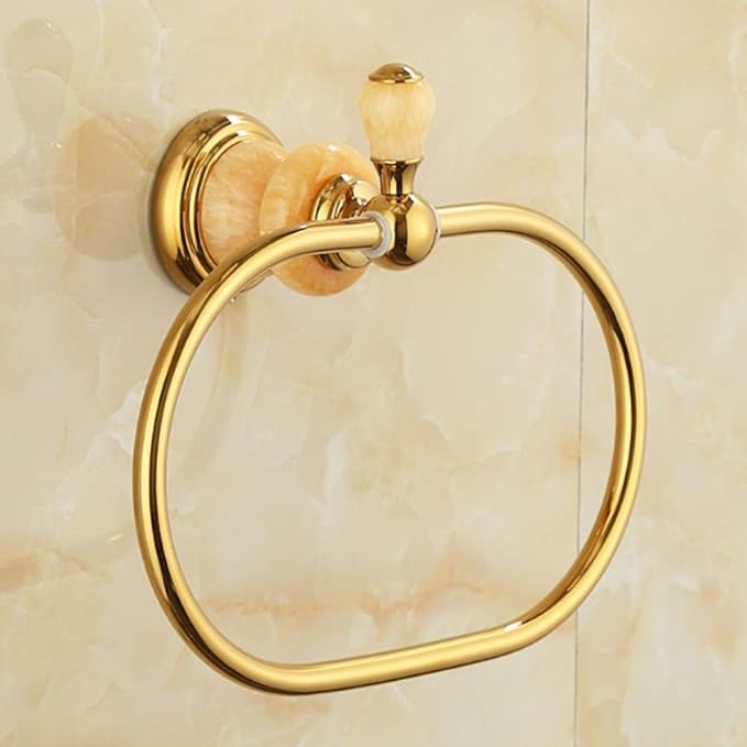 Oval Towel Antique Brass Hanger Hand Holder for Bathroom Kitchen Accessories Wall Mounted