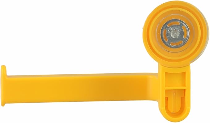 Punch-Free Paper Towel Holder, 10x14.5cm Wall-Mounted Toilet Roll Dispenser with Strong Suction Cup, ABS Material Bathroom Storage Organizer for Kitchen and Restroom(Yellow)