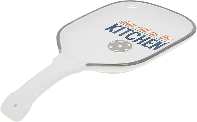 Pavilion Gift Company - 8" Stay Out Of The Kitchen - Pickleball Active Sports Lover Cooking Baking Kitchenware