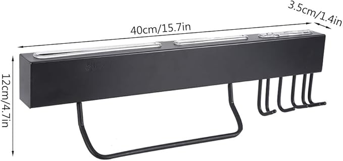 STAINLESS STEEL KITCHEN WALL MOUNTED KNIFE HOLDER STORAGE RACK FOR BATHROOM AND KITCHEN