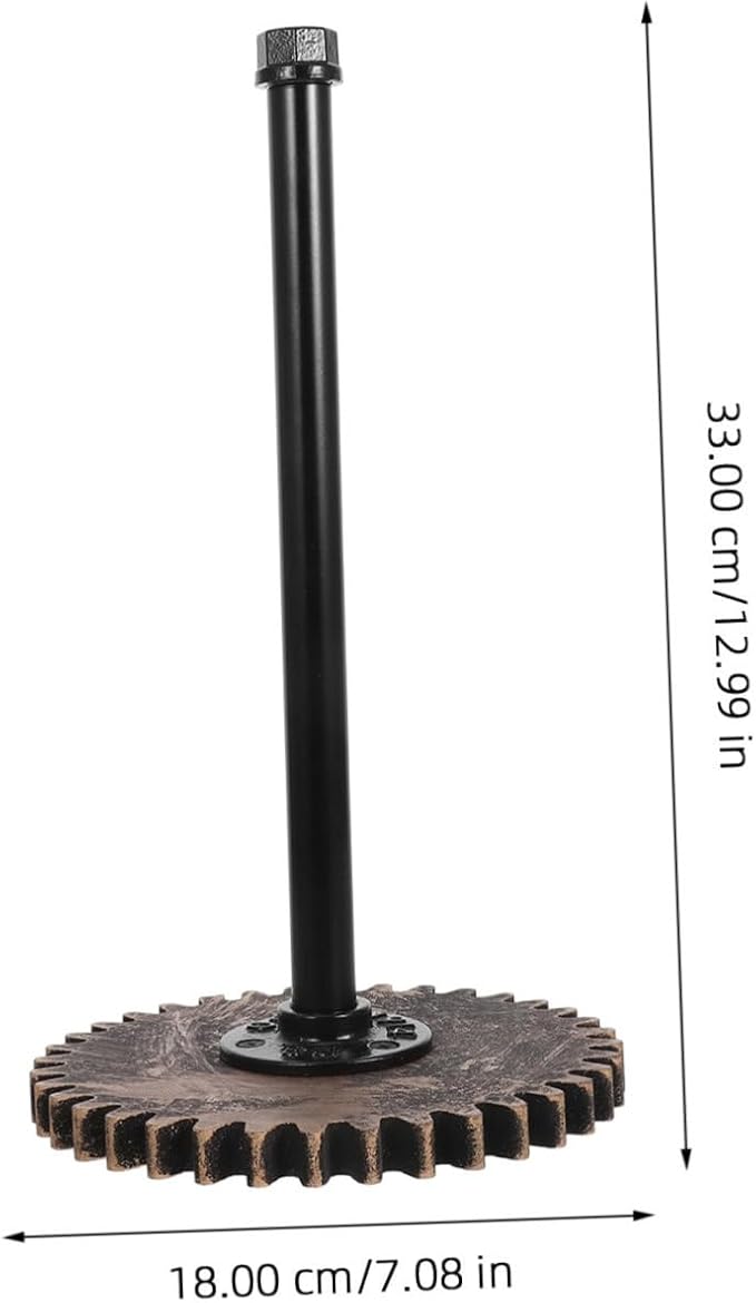 NUOBESTY Rustic Industrial Pipe Paper Towel Holder Vintage Design for Kitchen and Bathroom Heavy Duty Tissue Holder Unique Water Pipe Shape Versatile for Home Use